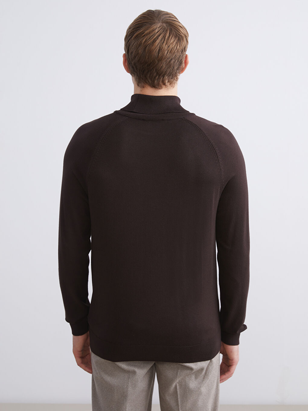 Fisherman's Collar Men's Knit Sweater-3