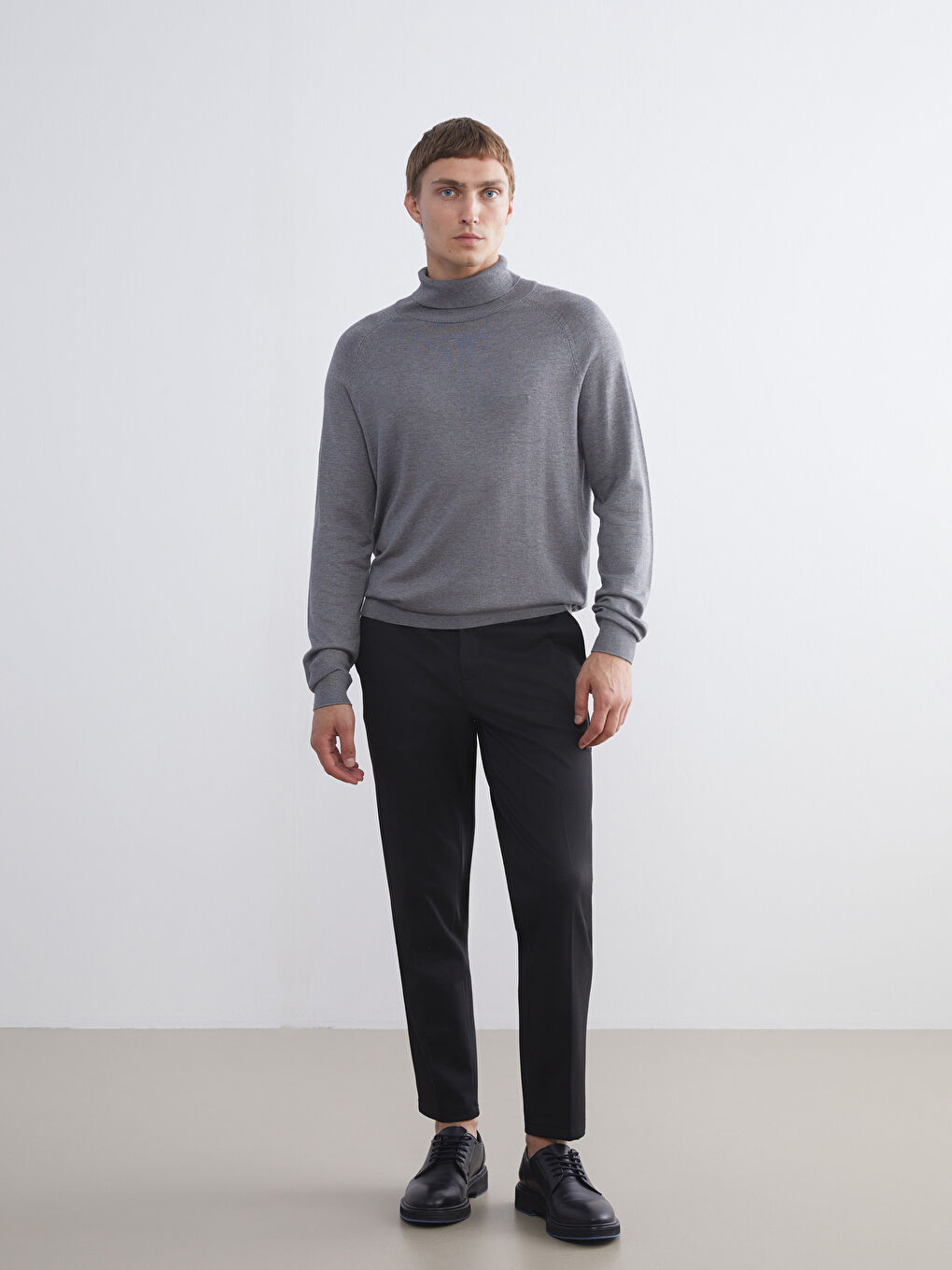 Fisherman's Collar Men's Knit Sweater-1