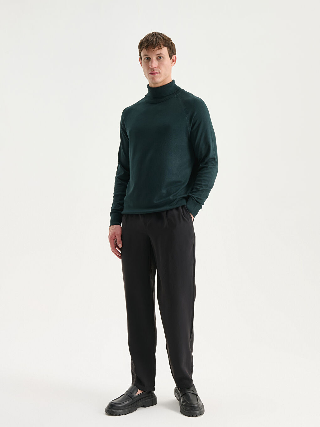 Fisherman's Collar Men's Knit Sweater-1