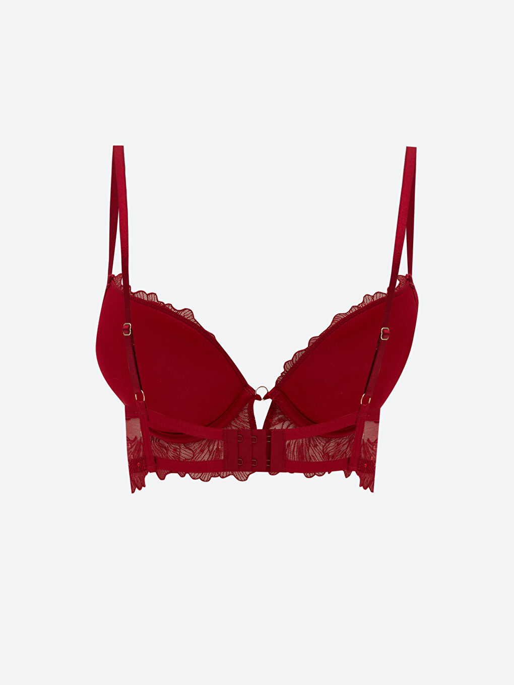 Žičani podstavljeni čipkasti elegantni grudnjak-1