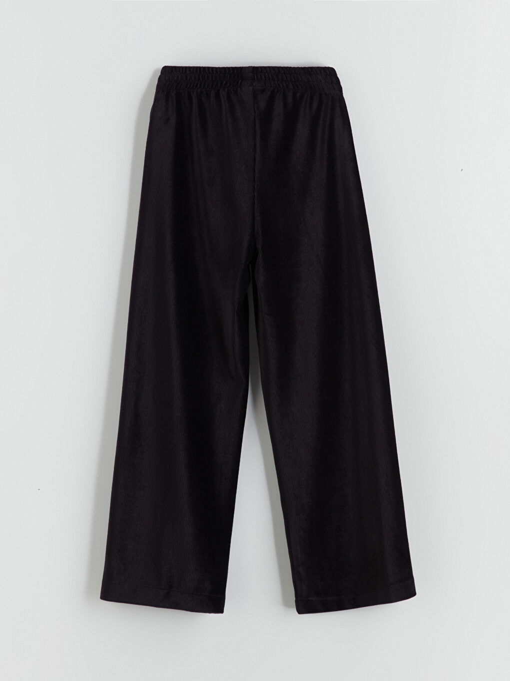 Girls' Velvet Sweatpants with Elasticated Waist-2