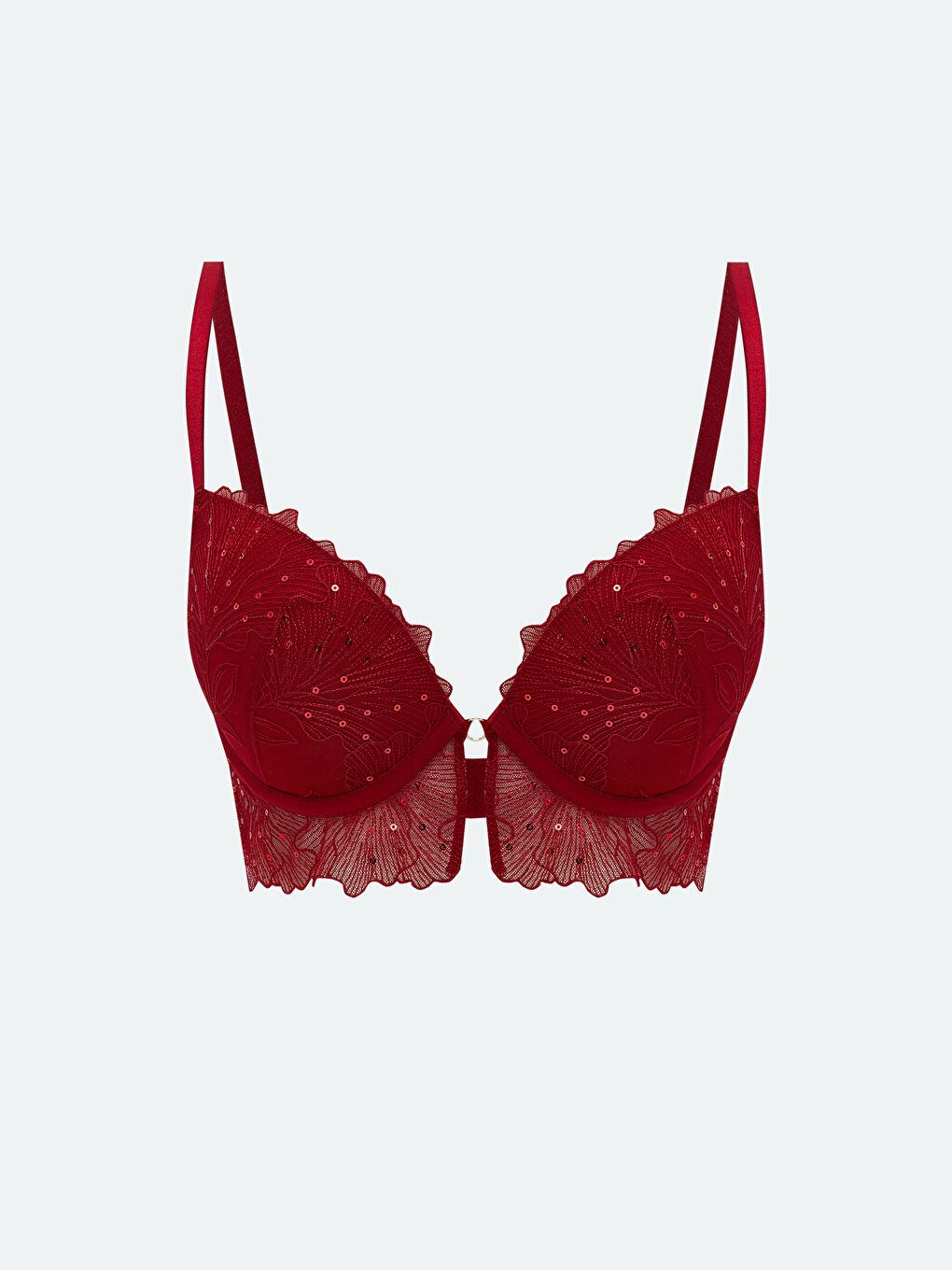 Wired Half Padded Lace Fancy T-Shirt Bra