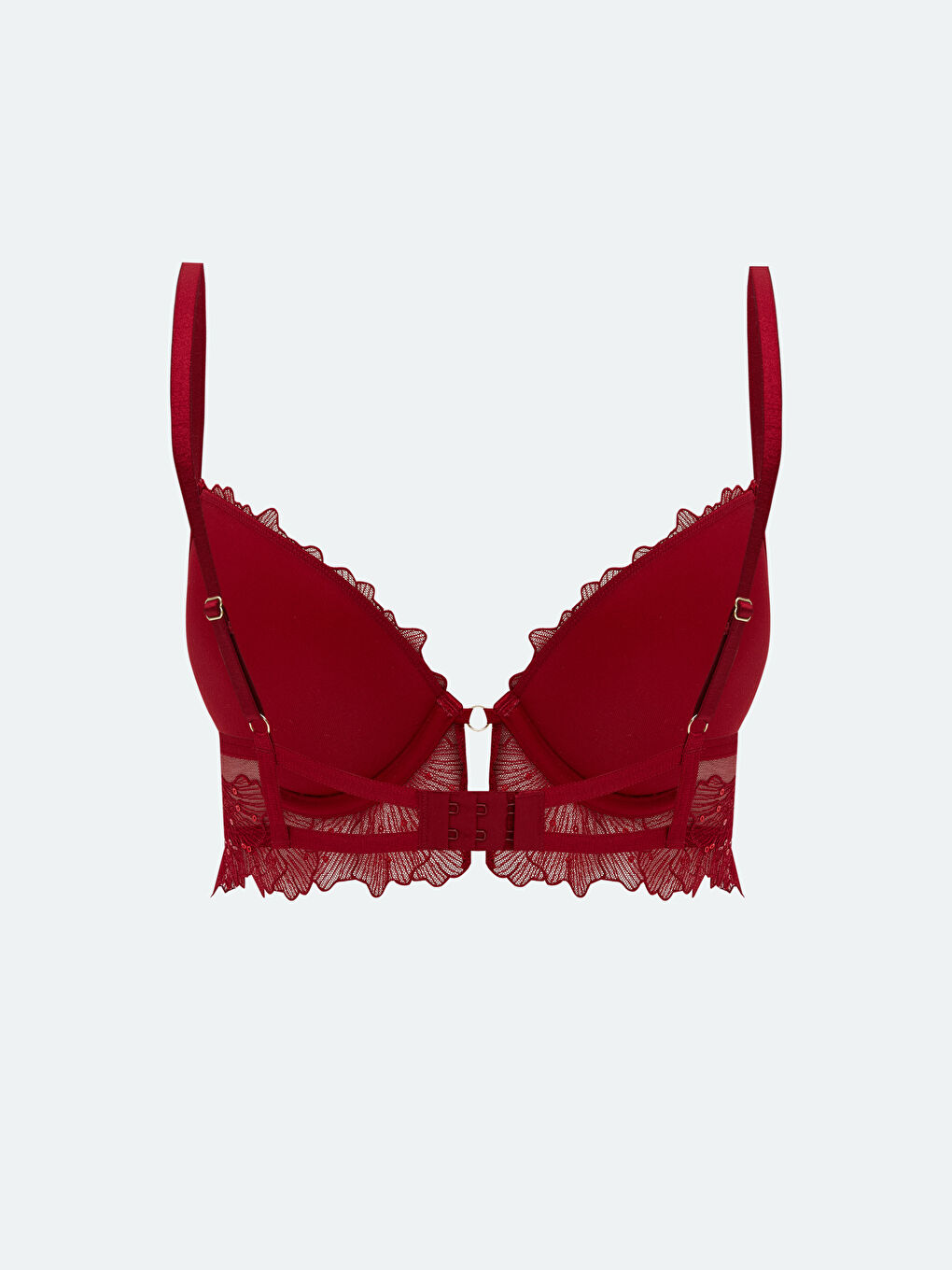 Wired Half Padded Lace Fancy T-Shirt Bra-1