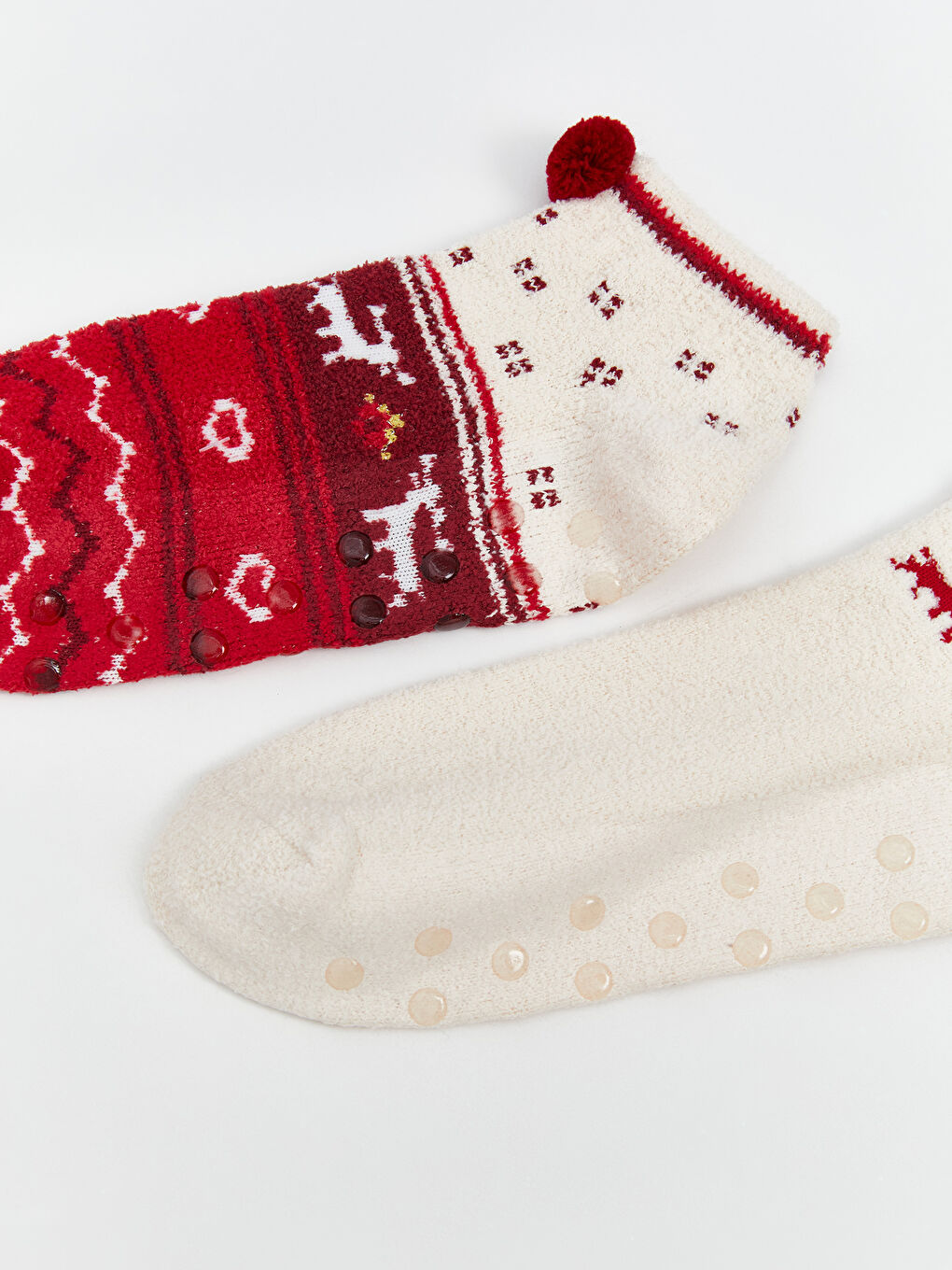 Woman RED Homewear Socks-2