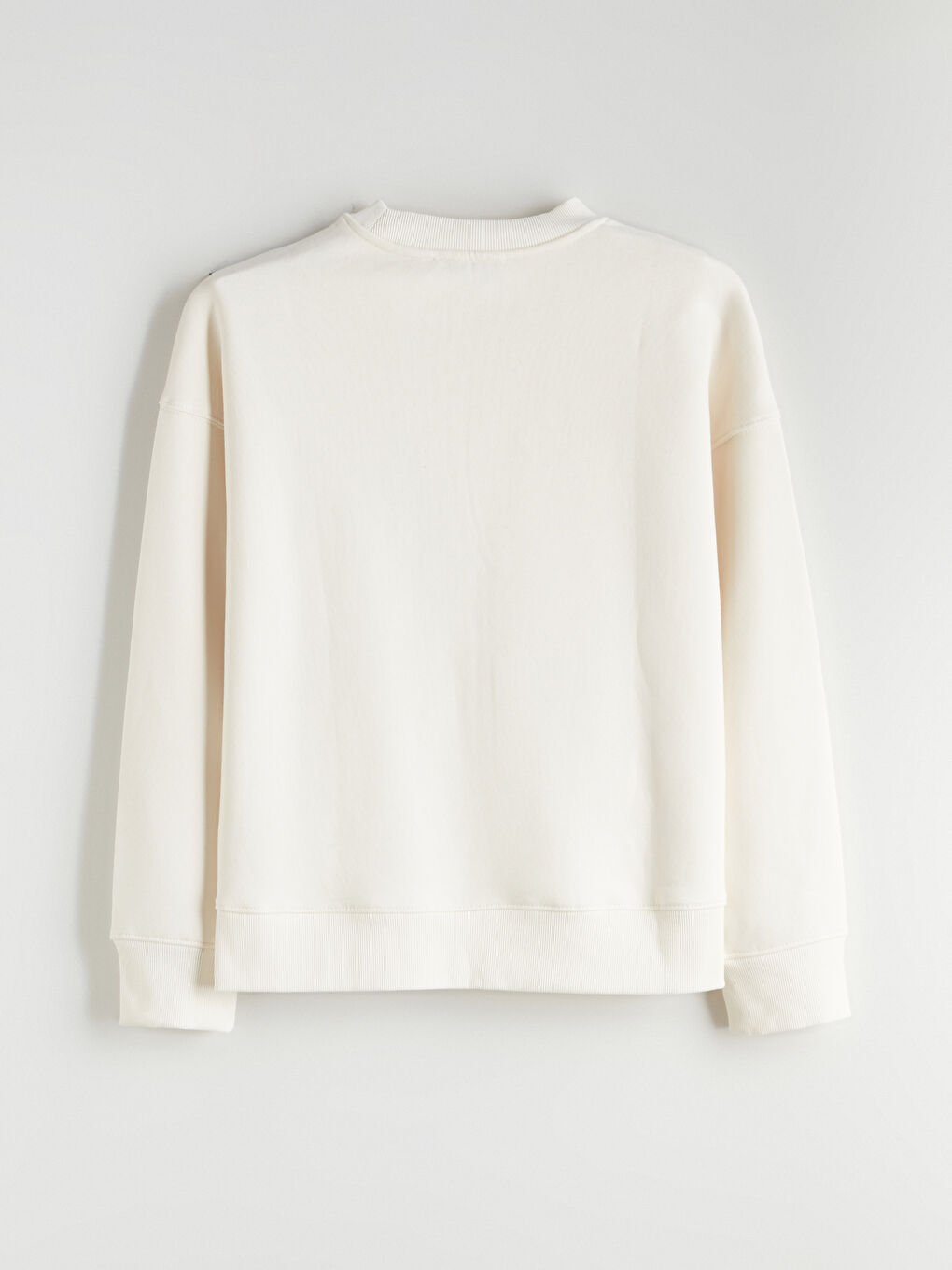 Crew Neck Printed Women's Thick Sweatshirt-11