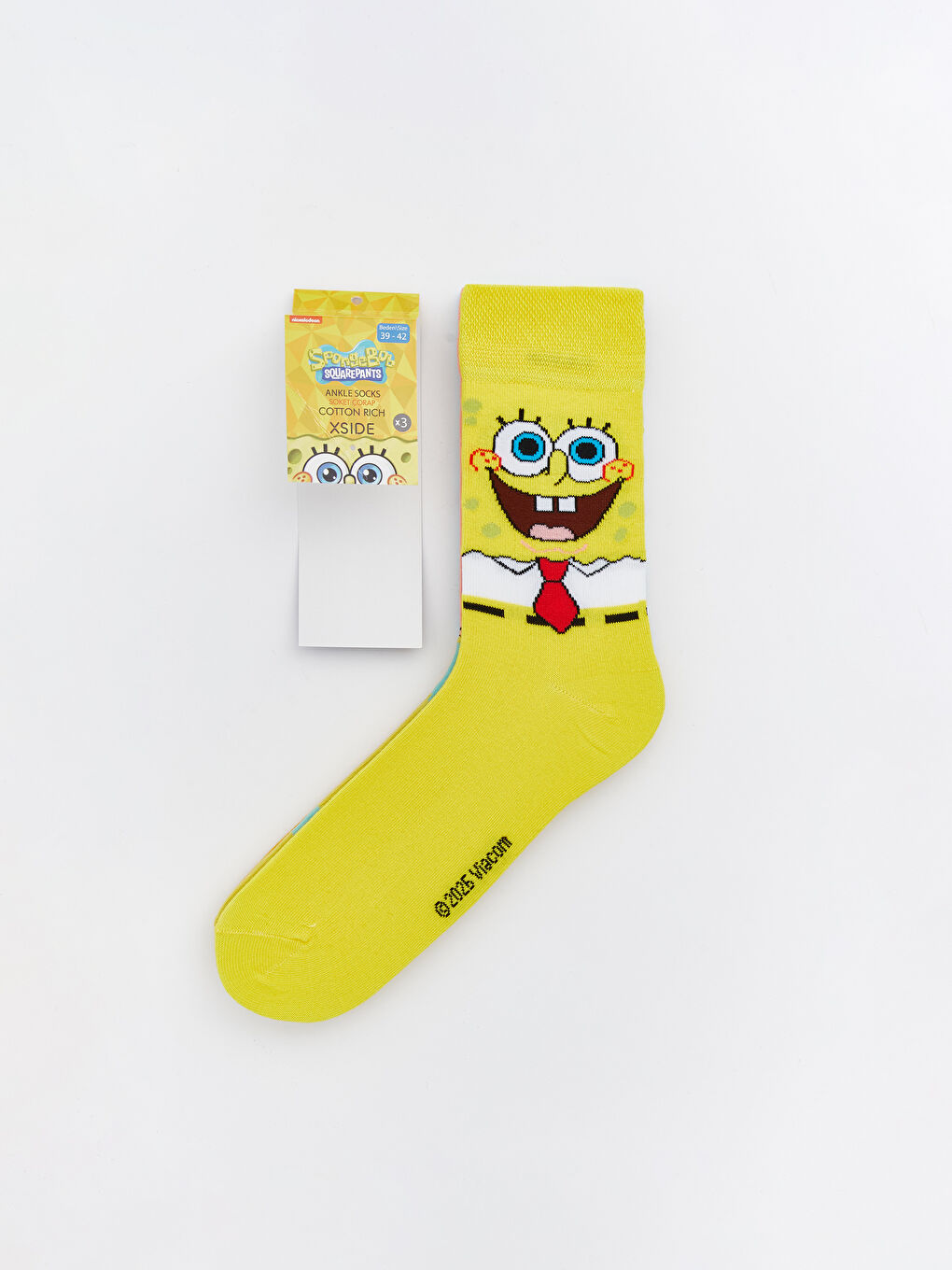 SpongeBob Printed Men's Ankle Socks 3-pack-1