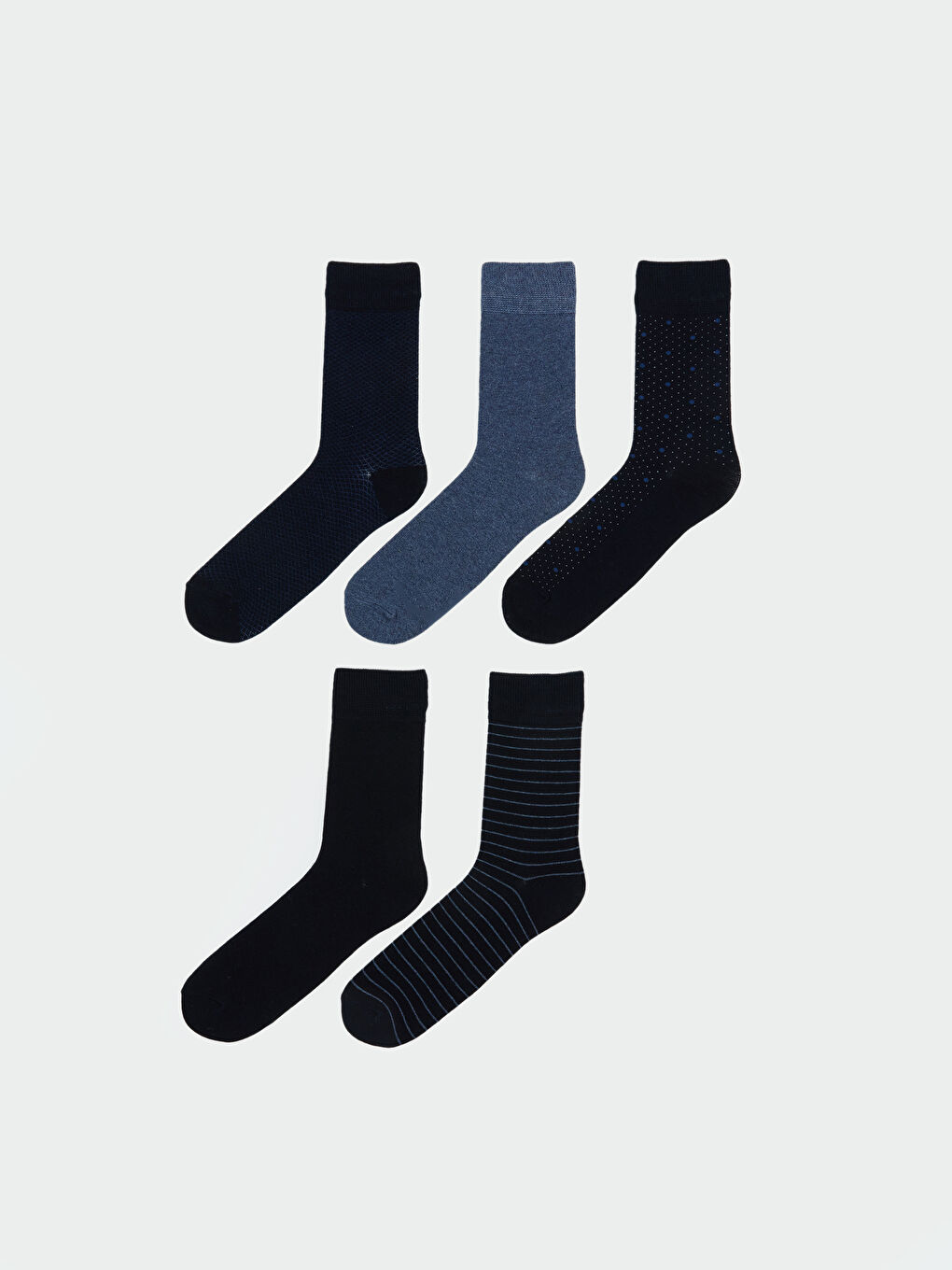 Striped Men's Ankle Socks 5 Pack