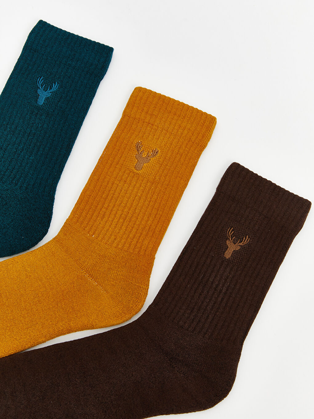 Embroidered Men's Ankle Socks 3-packs-1