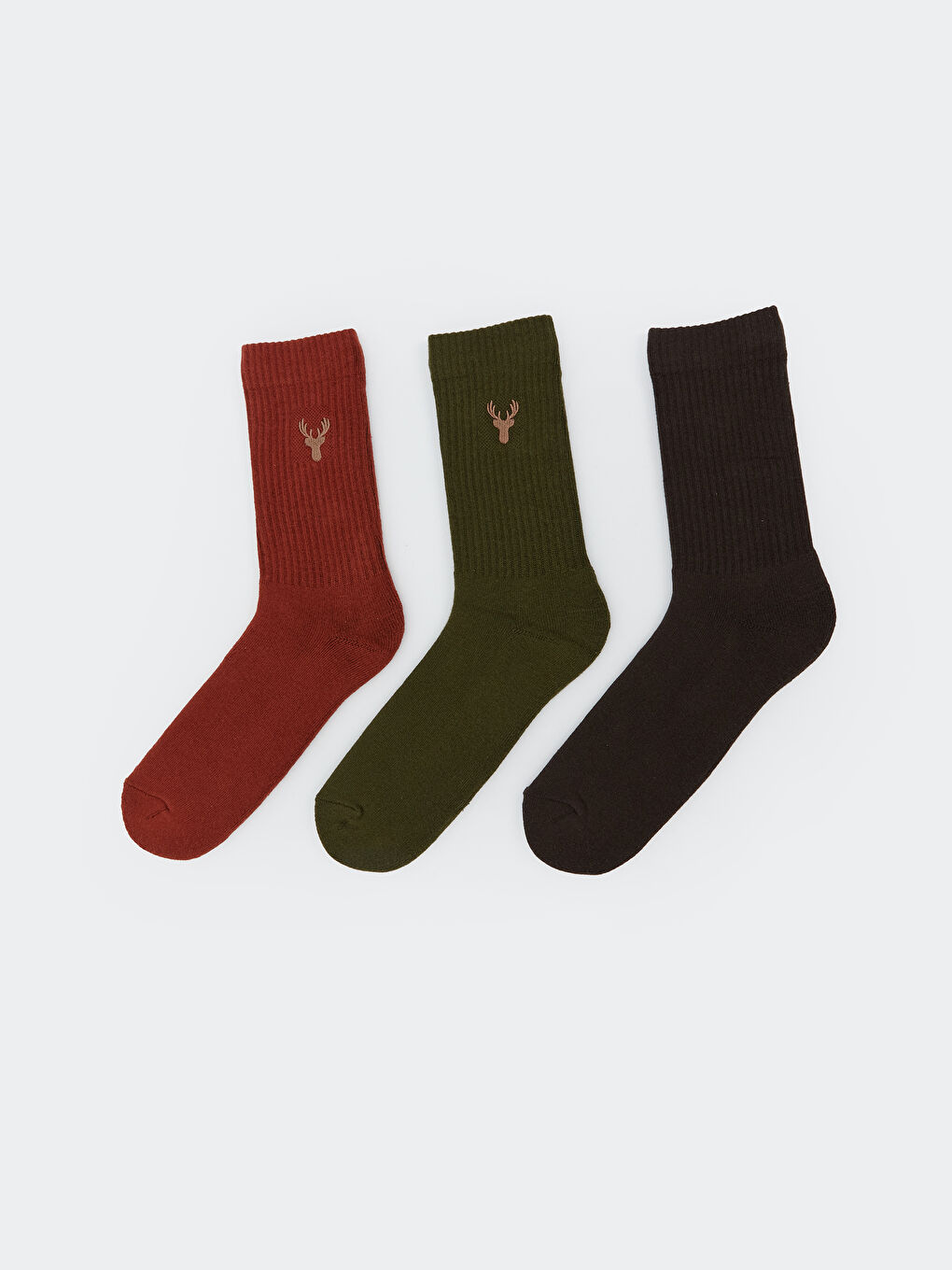 Embroidered Men's Ankle Socks 3-packs-1