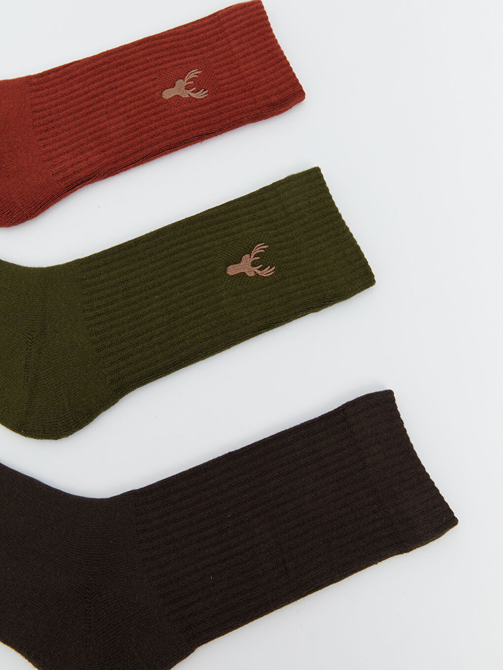 Embroidered Men's Ankle Socks 3-packs-2