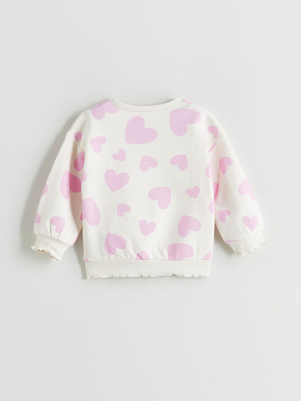 Crew Neck Barbie Printed Girls' Sweatshirt-2