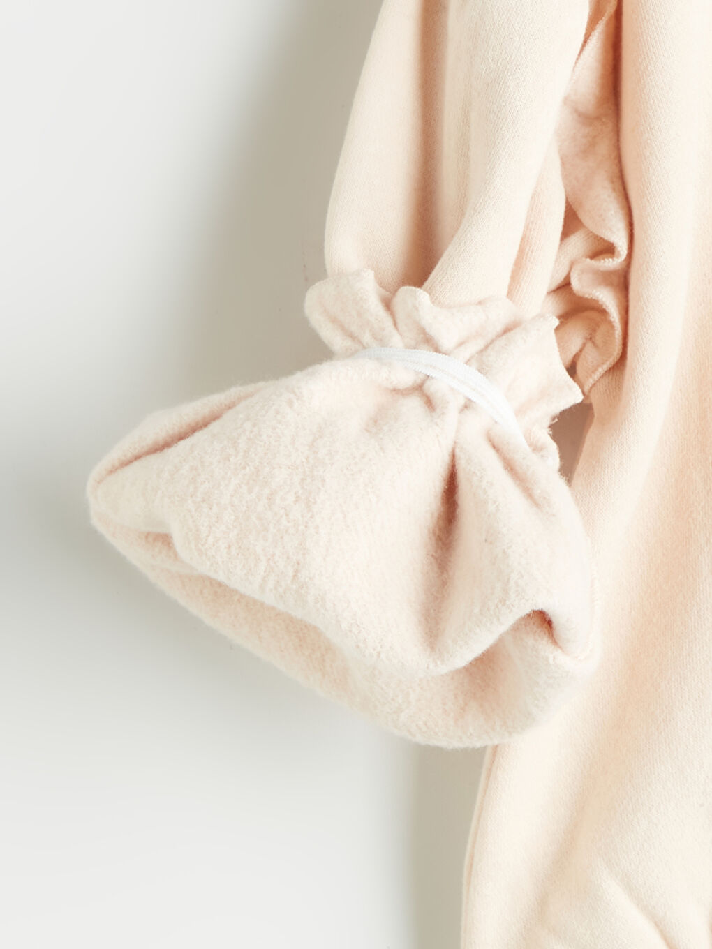 Bej Minnie Mouse Baskılı Kız Çocuk Kalın Sweatshirt-2