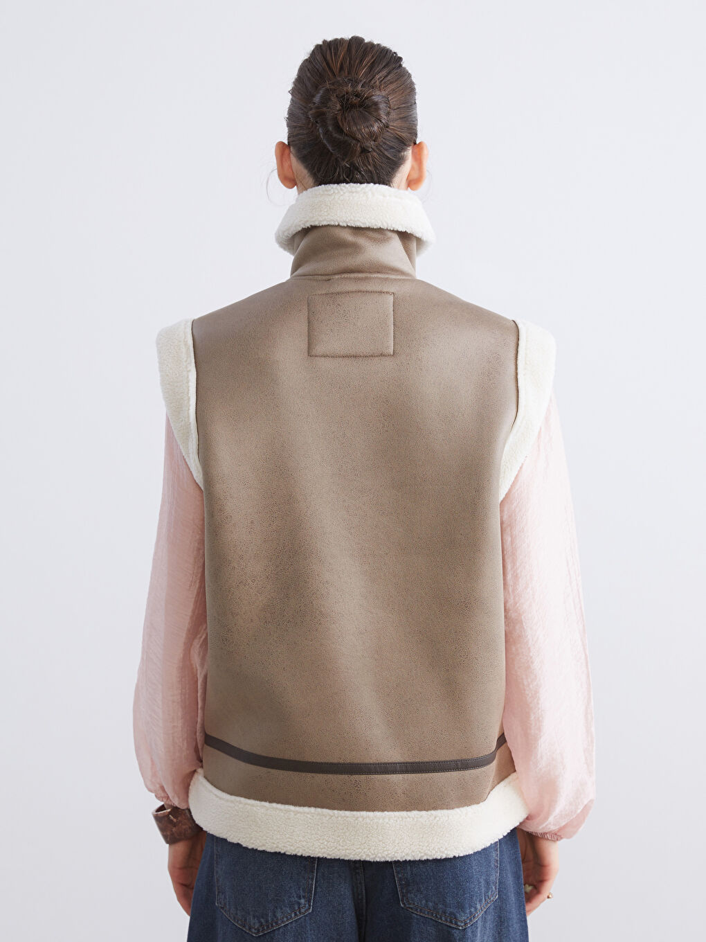 Woman BEIGE Waistcoat-4