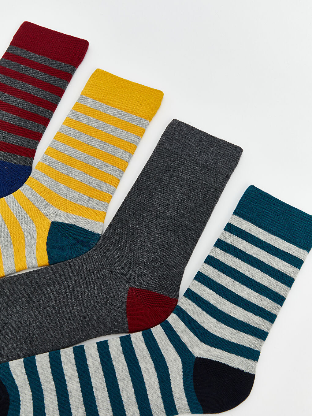 Striped Men's Ankle Socks 7 Pack-1