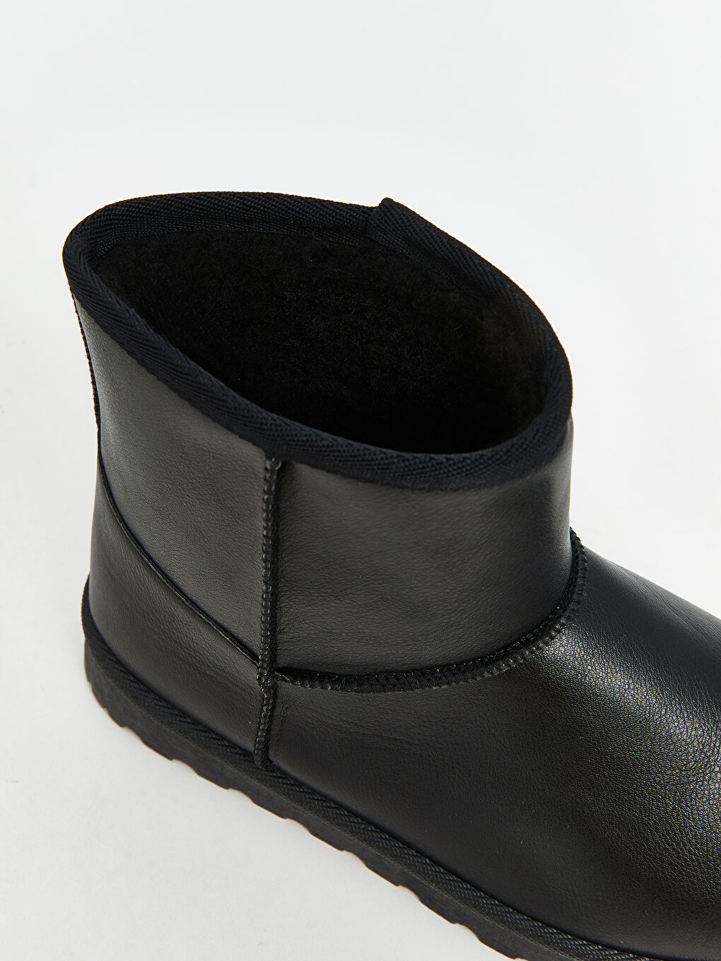 Ботуши за жени с вид на кожа-5