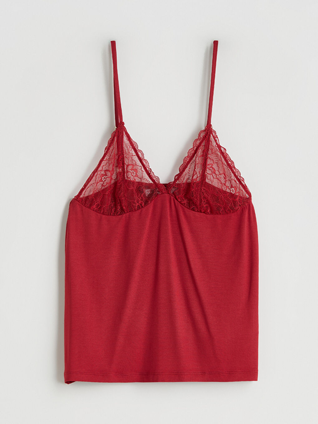 Kratka pidžama komplet sa čipkastim detaljima i V izrezom za Ženski-1