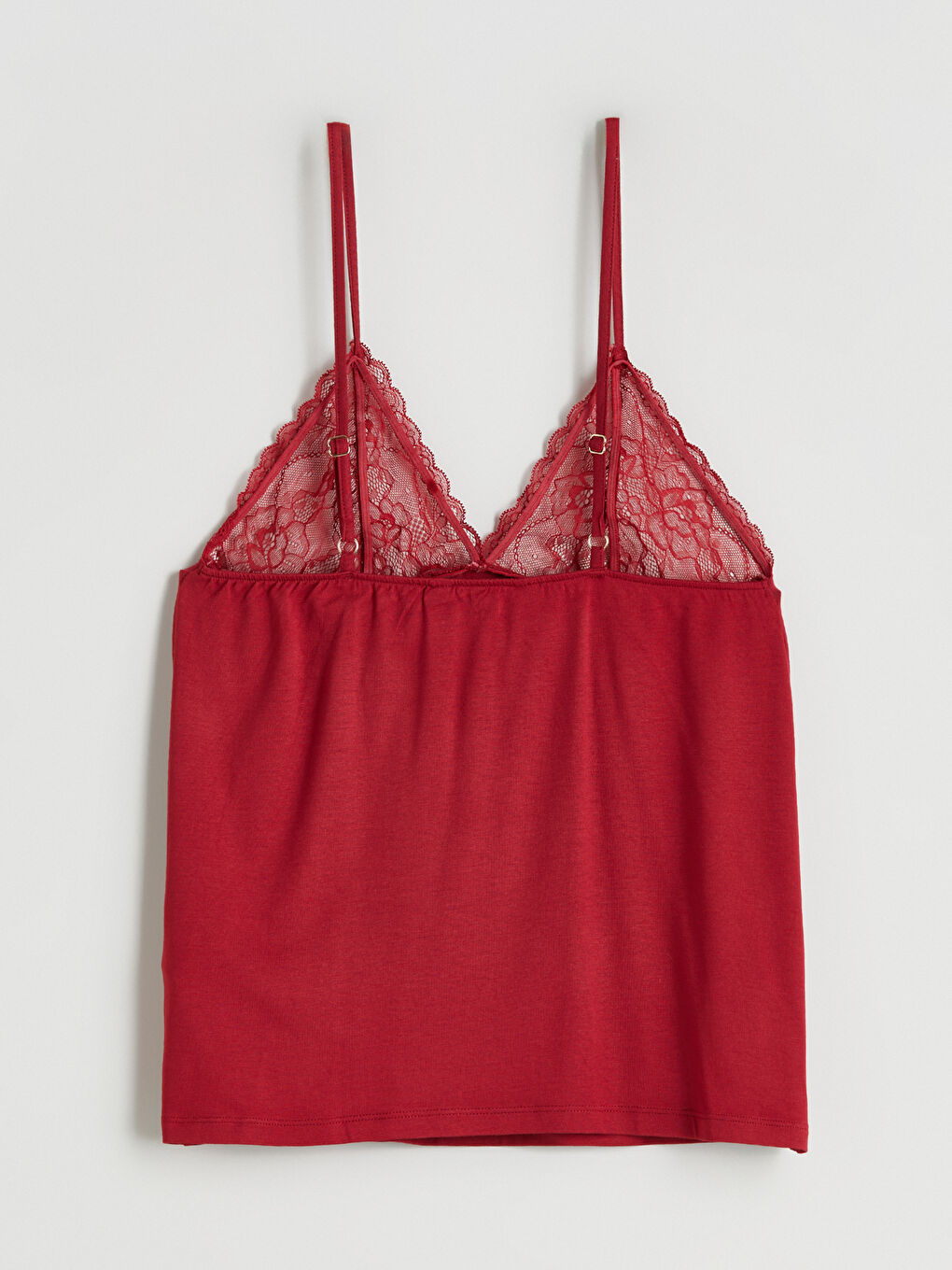 Kratka pidžama komplet sa čipkastim detaljima i V izrezom za Ženski-2