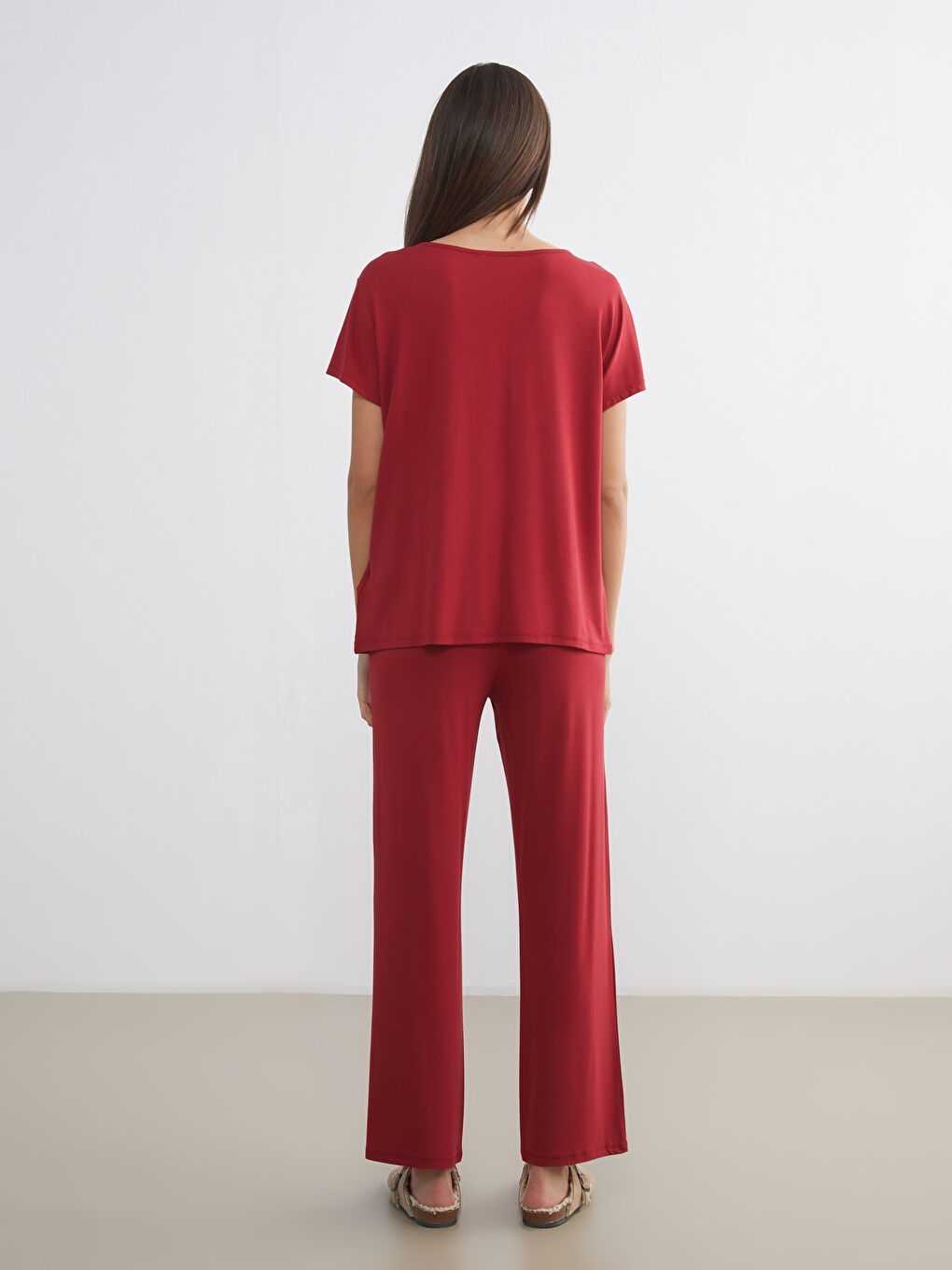 Žena CRVENA Pidžama set-3