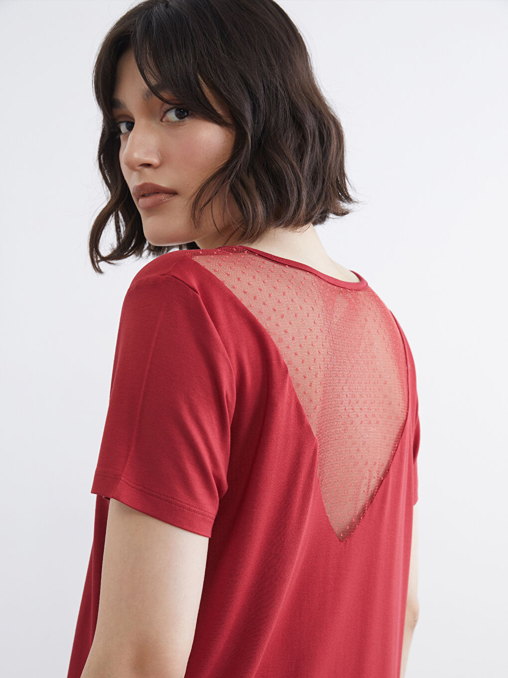 Set de pijama pentru Femei cu Detalii din Dantelă și Decolteu în V