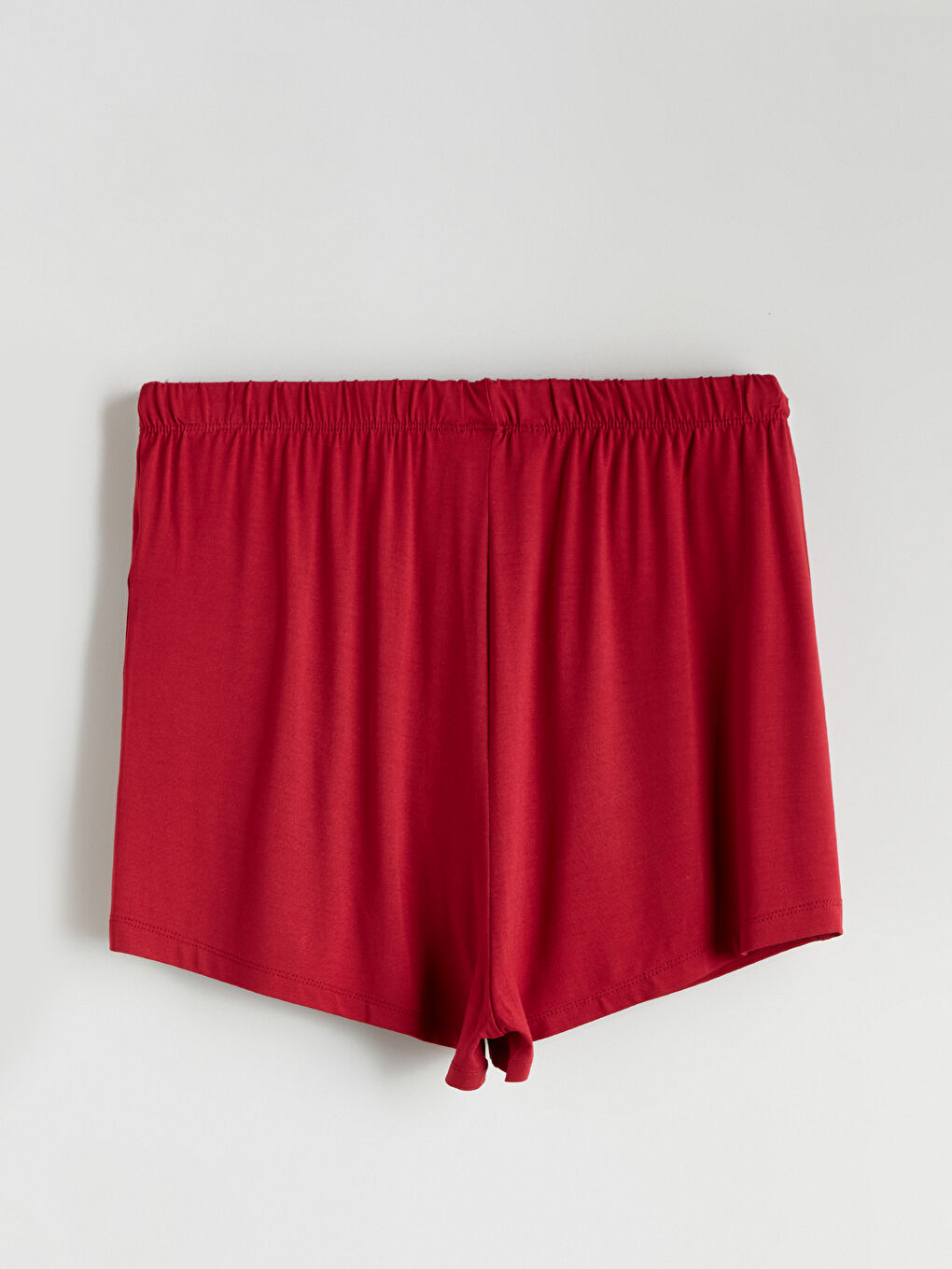 V Neck Lace Detailed Women's Shortie Pyjama Set-4