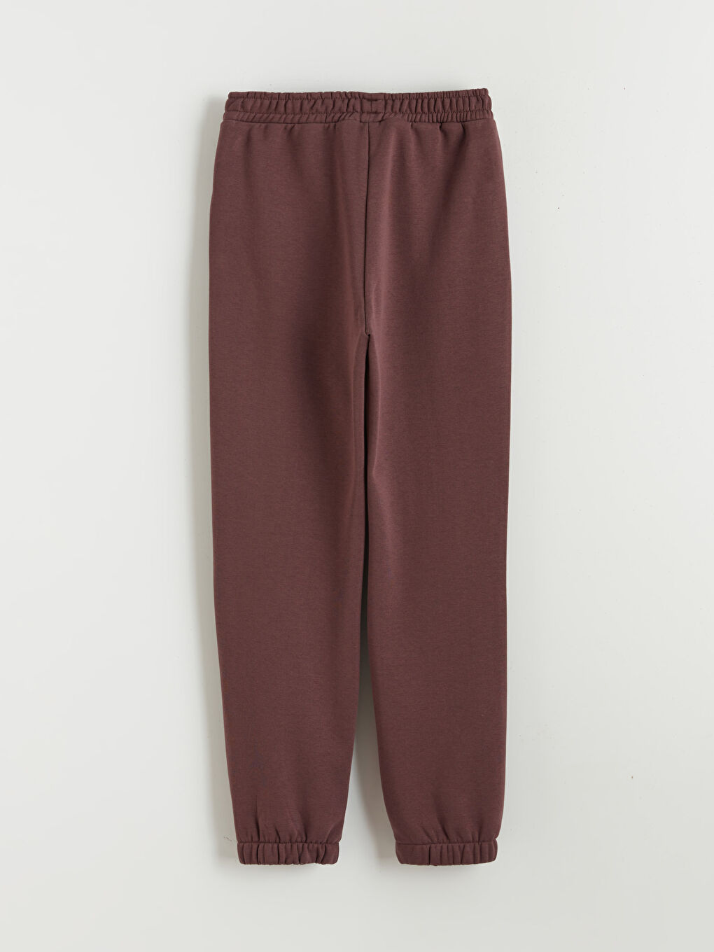 Mürdüm Beli Lastikli Kız Çocuk Kalın Jogger Eşofman Altı-1