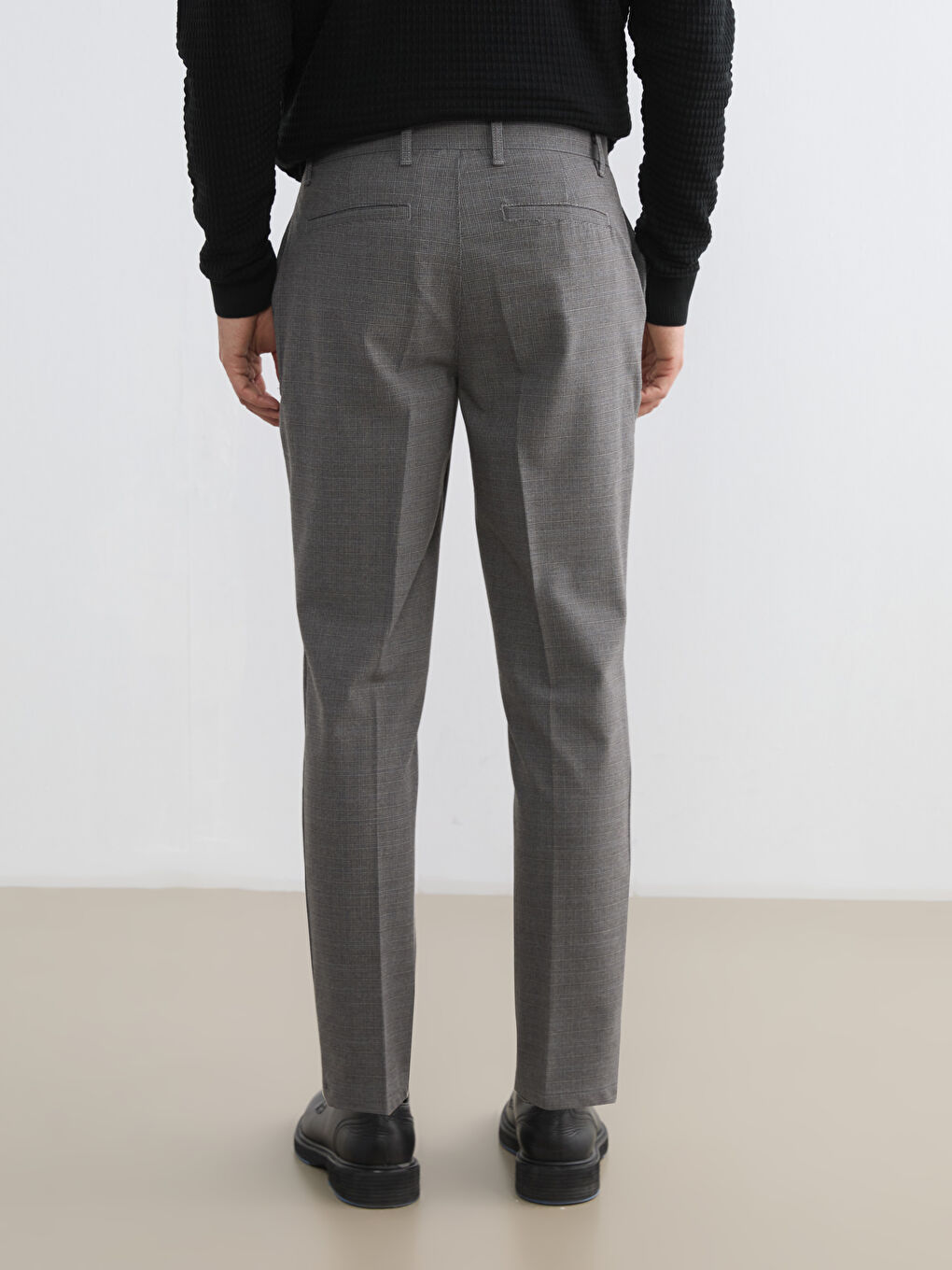 Antrasit Standart Kalıp Erkek Pantolon-6