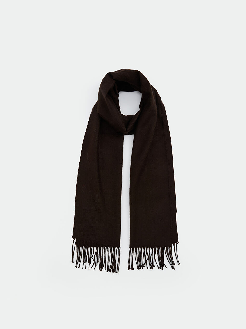 LCW ACCESSORIES Kahverengi Kısa Püsküllü Erkek Atkı
