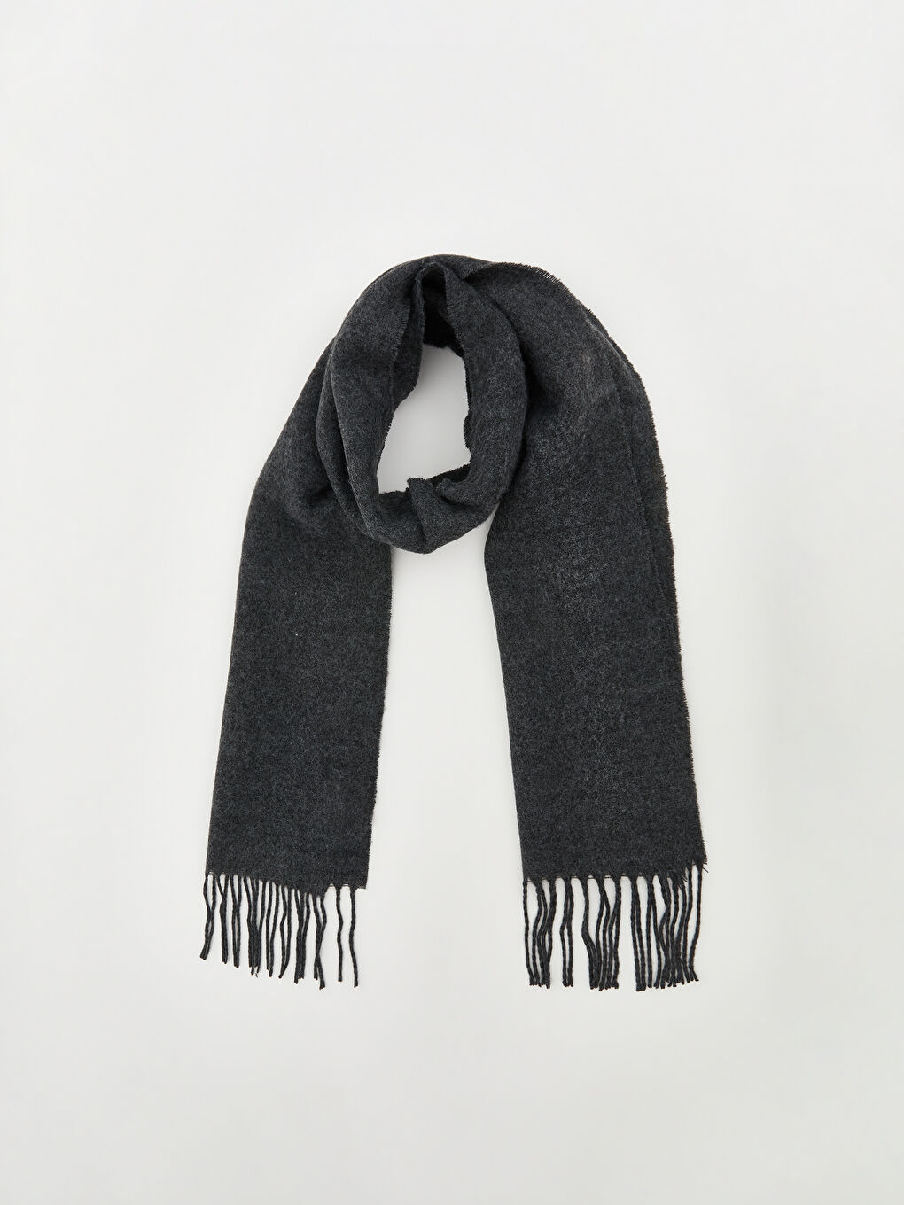 Short Fringed Men's Scarf-1