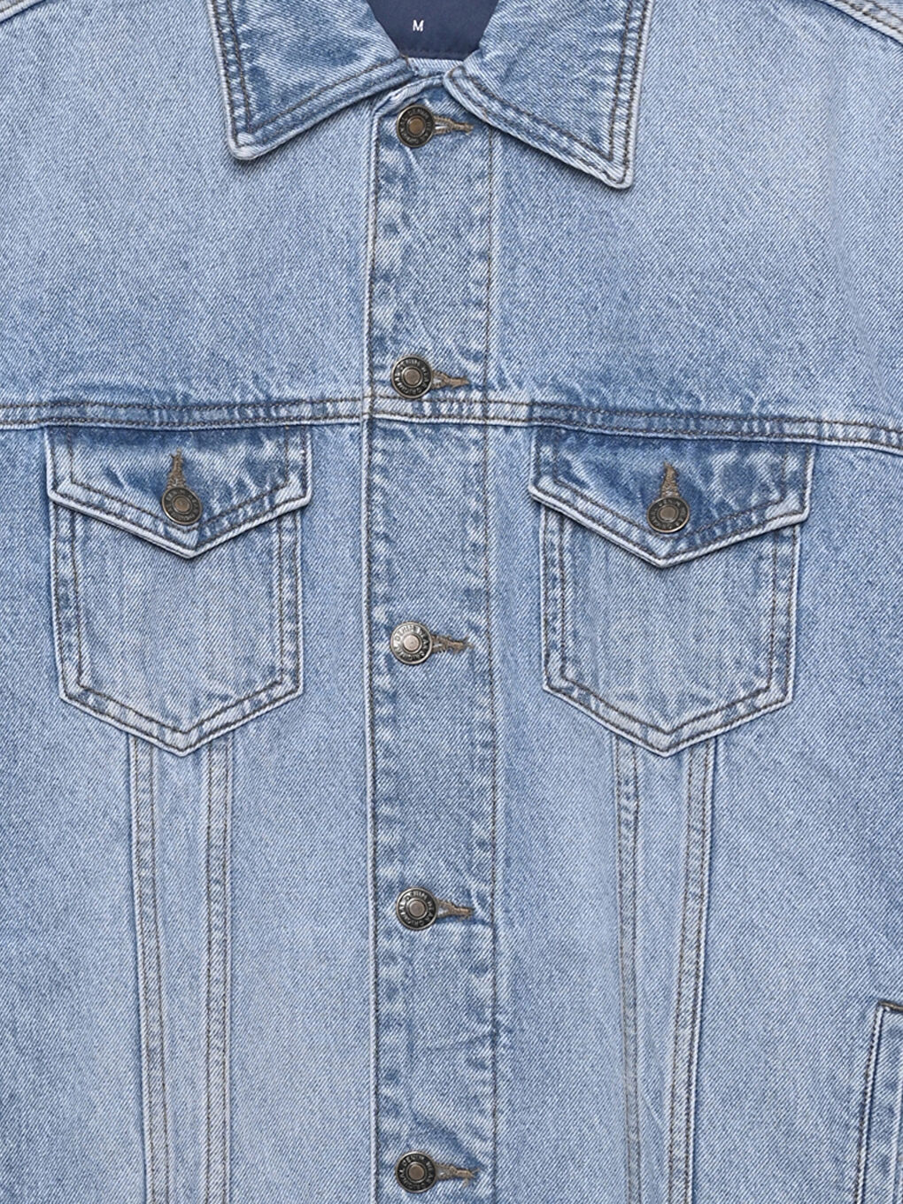 Geacă din Denim pentru Femei cu Guler-7