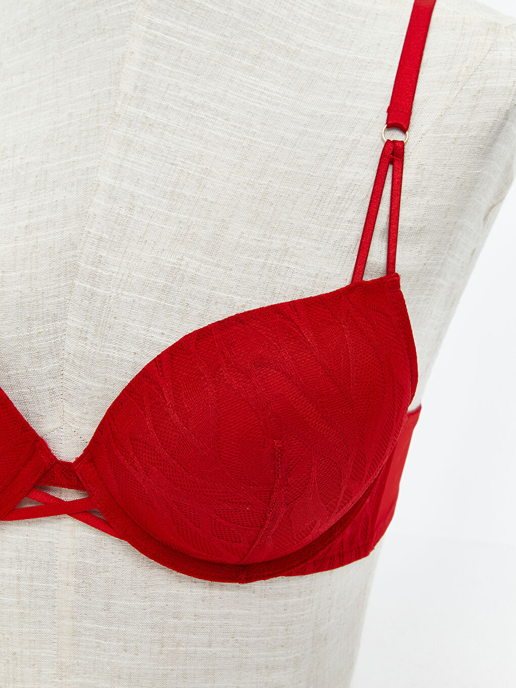 Wired Padded Lace T-Shirt Bra-2