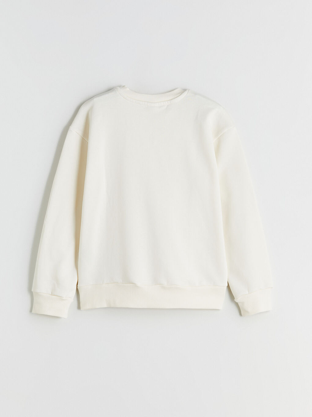 Crew Neck Printed Girls' Sweatshirt-2