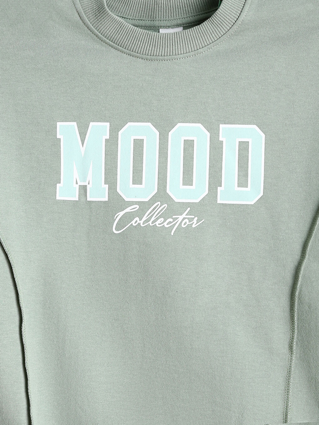 Crew Neck Printed Girls' Sweatshirt-2