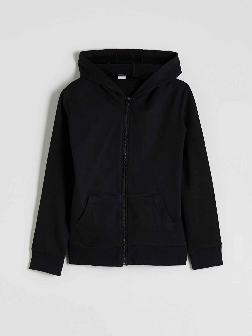 Hooded Girls' Thick Zip-Up Sweatshirt