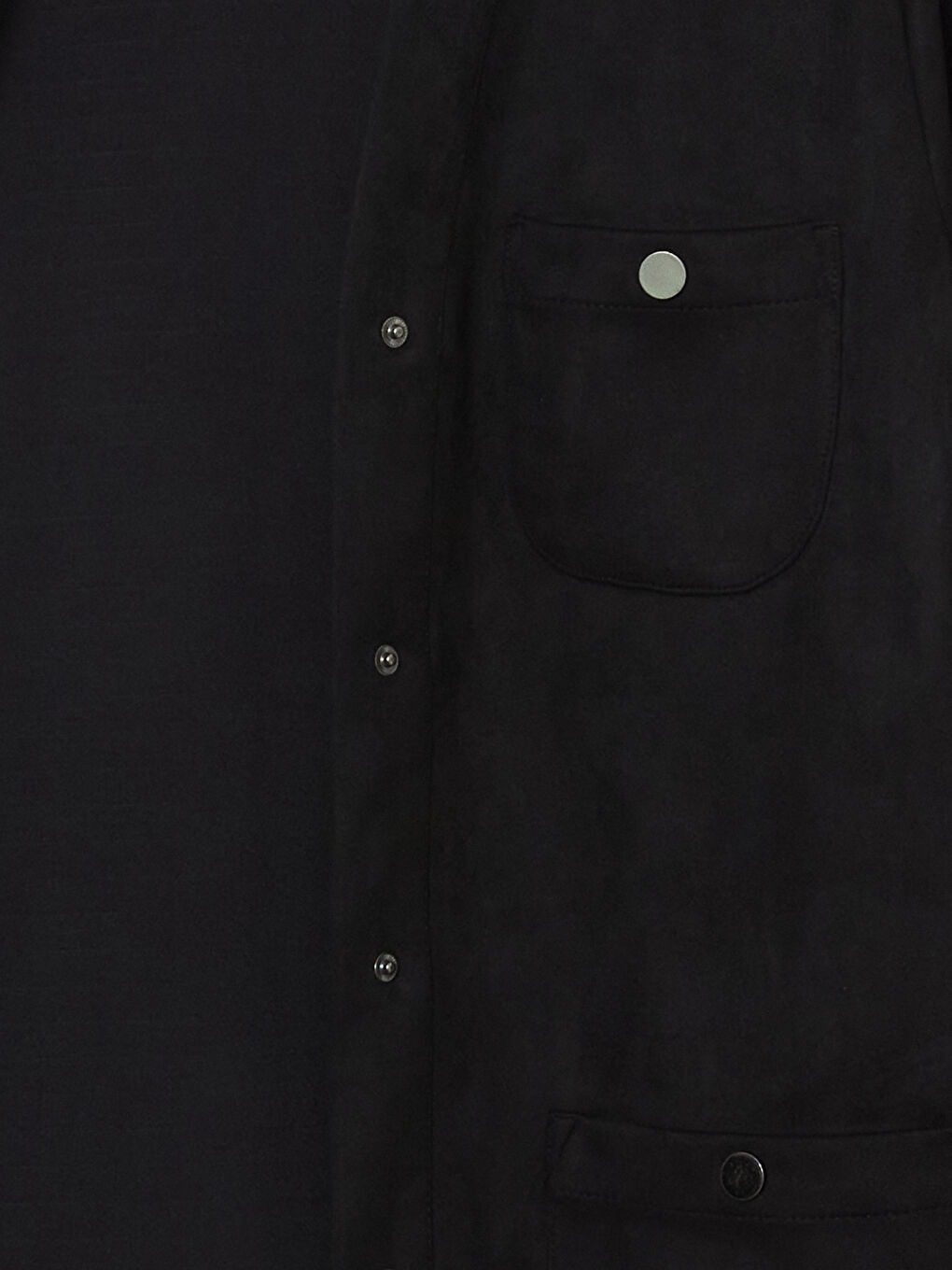 Siyah Kadın Süet Görünümlü Ceket-5