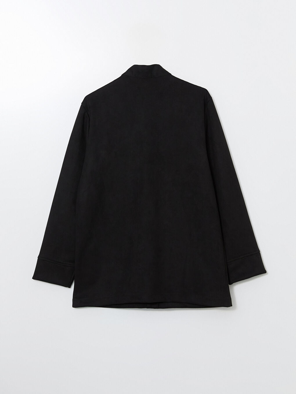 Siyah Kadın Süet Görünümlü Ceket-6