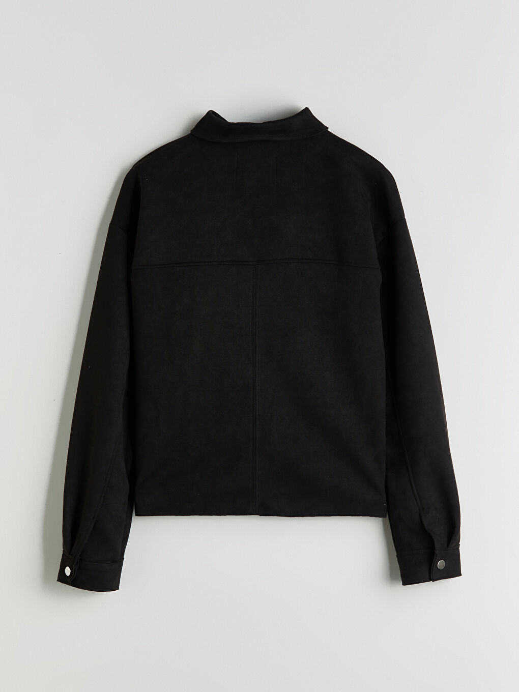 Women's Faux Suede Shirt Jacket-5