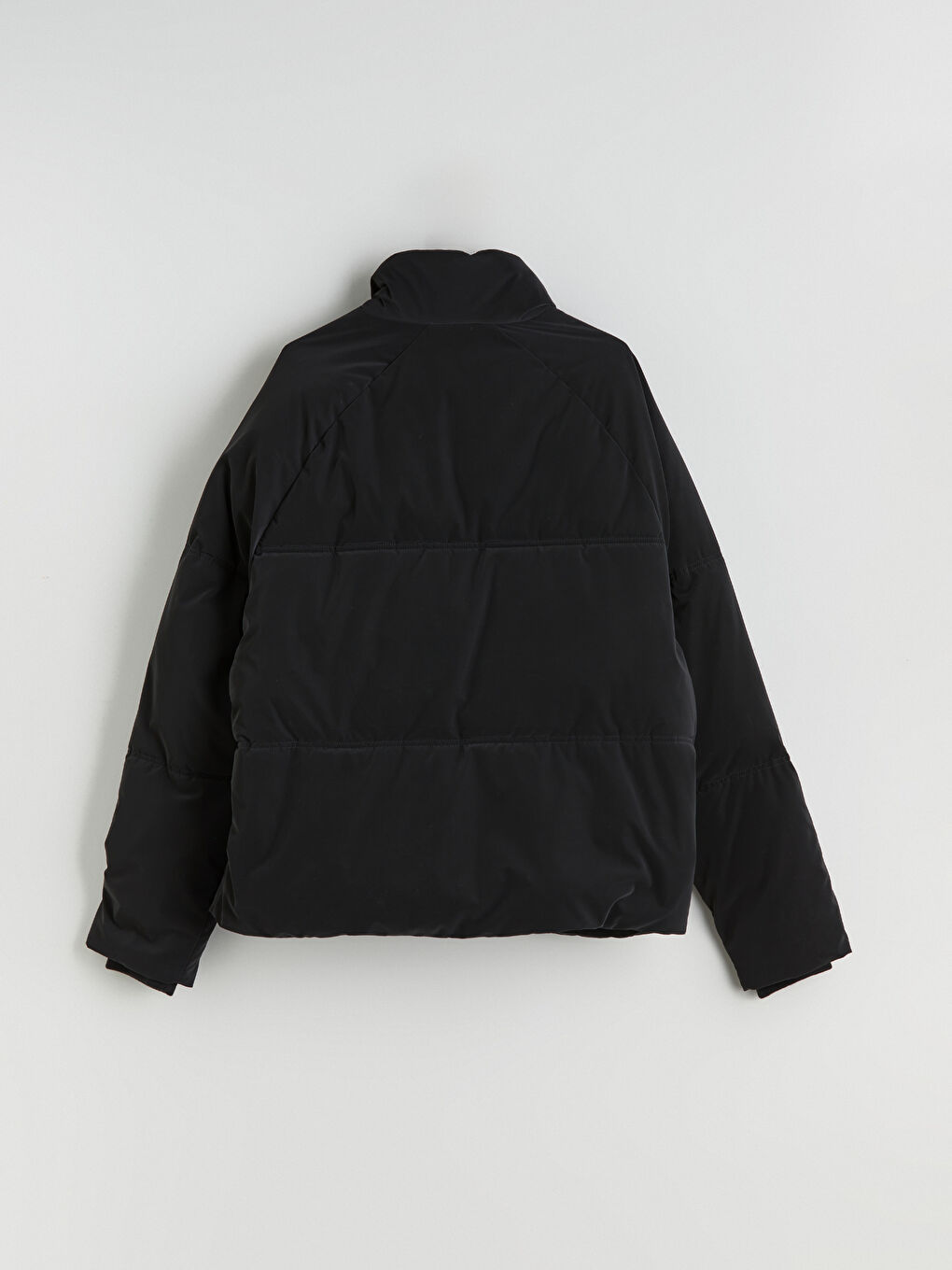 Ерлерге арналған еркін пішімді капюшонды пуховик пальто-7