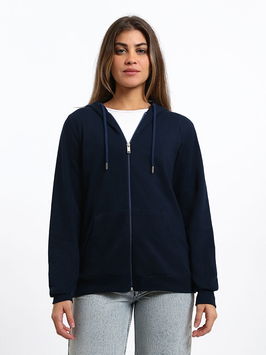 Hooded Women's Zip-Up Sweatshirt