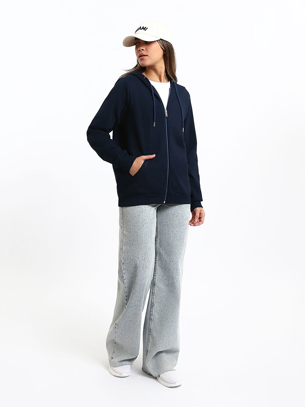 Hooded Women's Zip-Up Sweatshirt-3