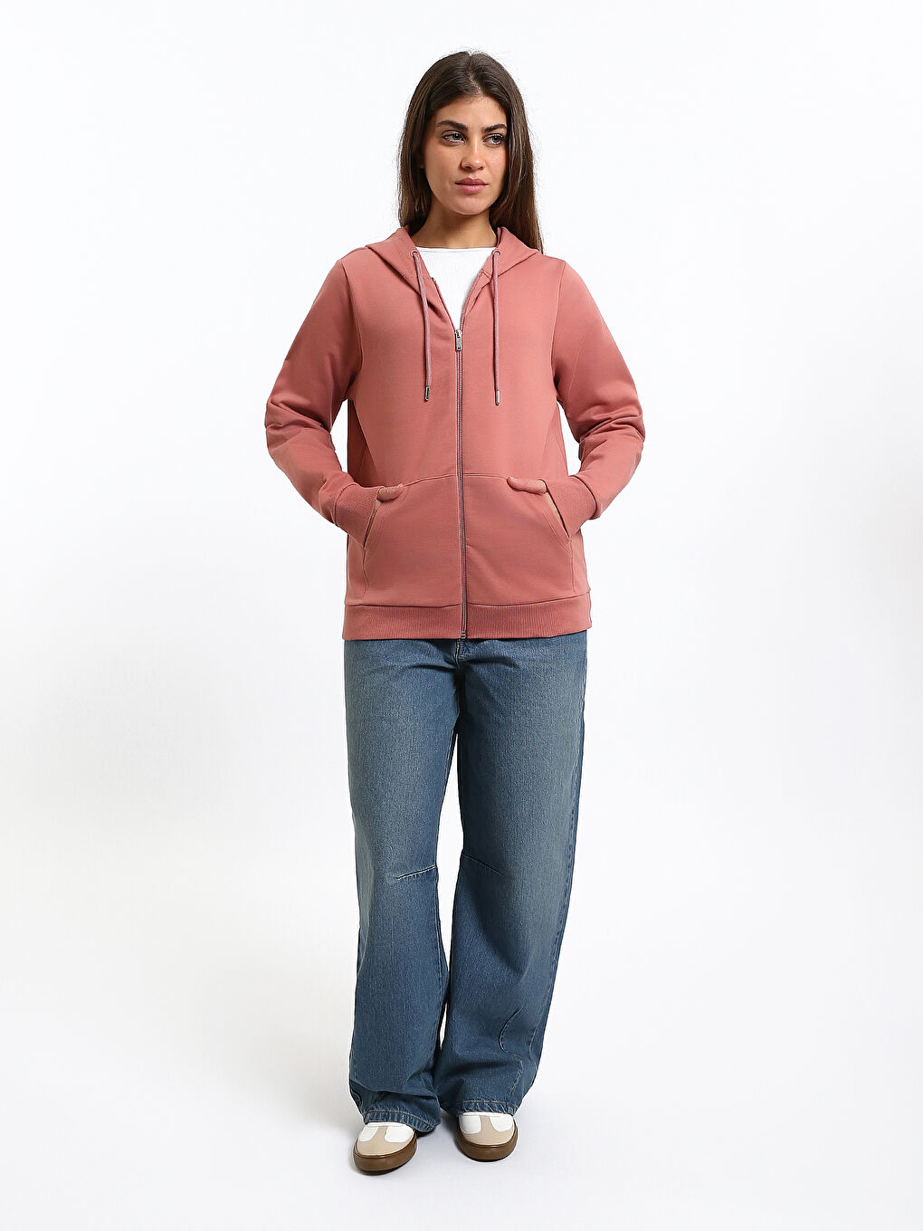 Hooded Women's Zip-Up Sweatshirt-1