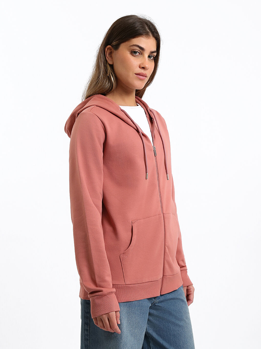 Hooded Women's Zip-Up Sweatshirt-3