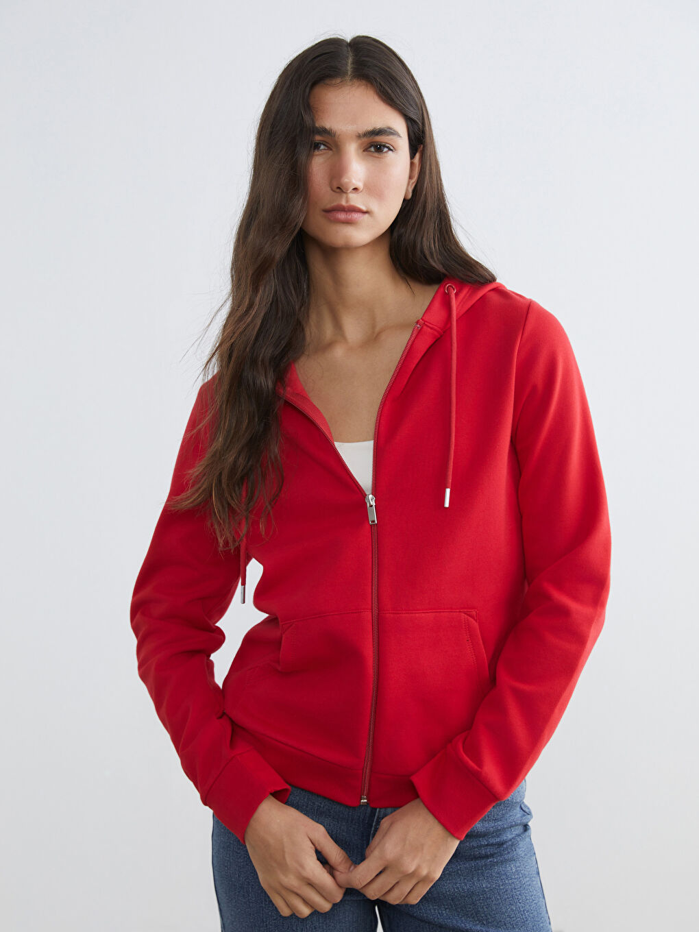 Hooded Women's Zip-Up Sweatshirt
