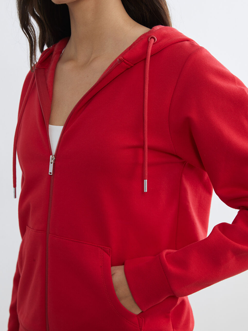 Hooded Women's Zip-Up Sweatshirt-2