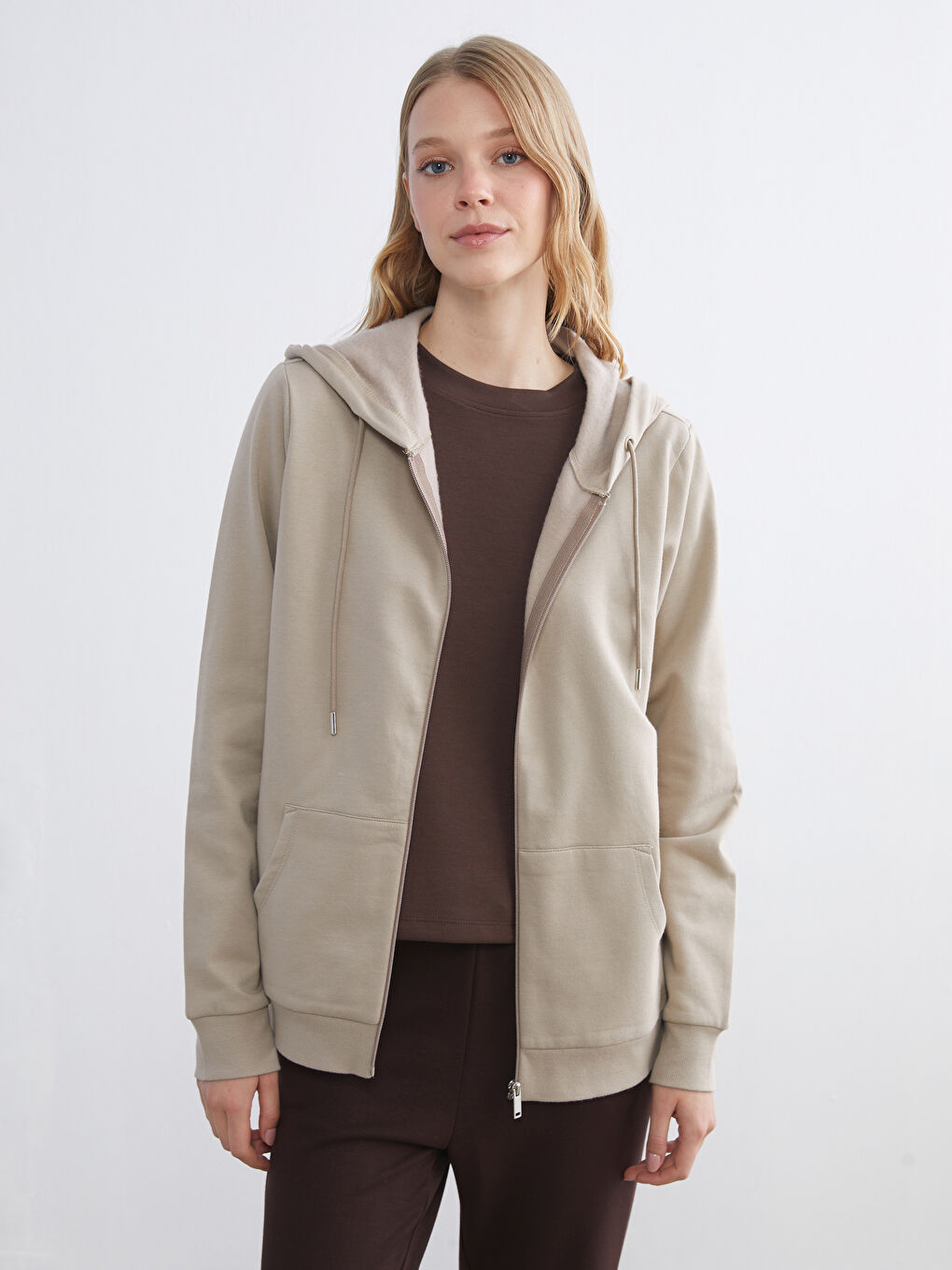 Hooded Women's Zip-Up Sweatshirt