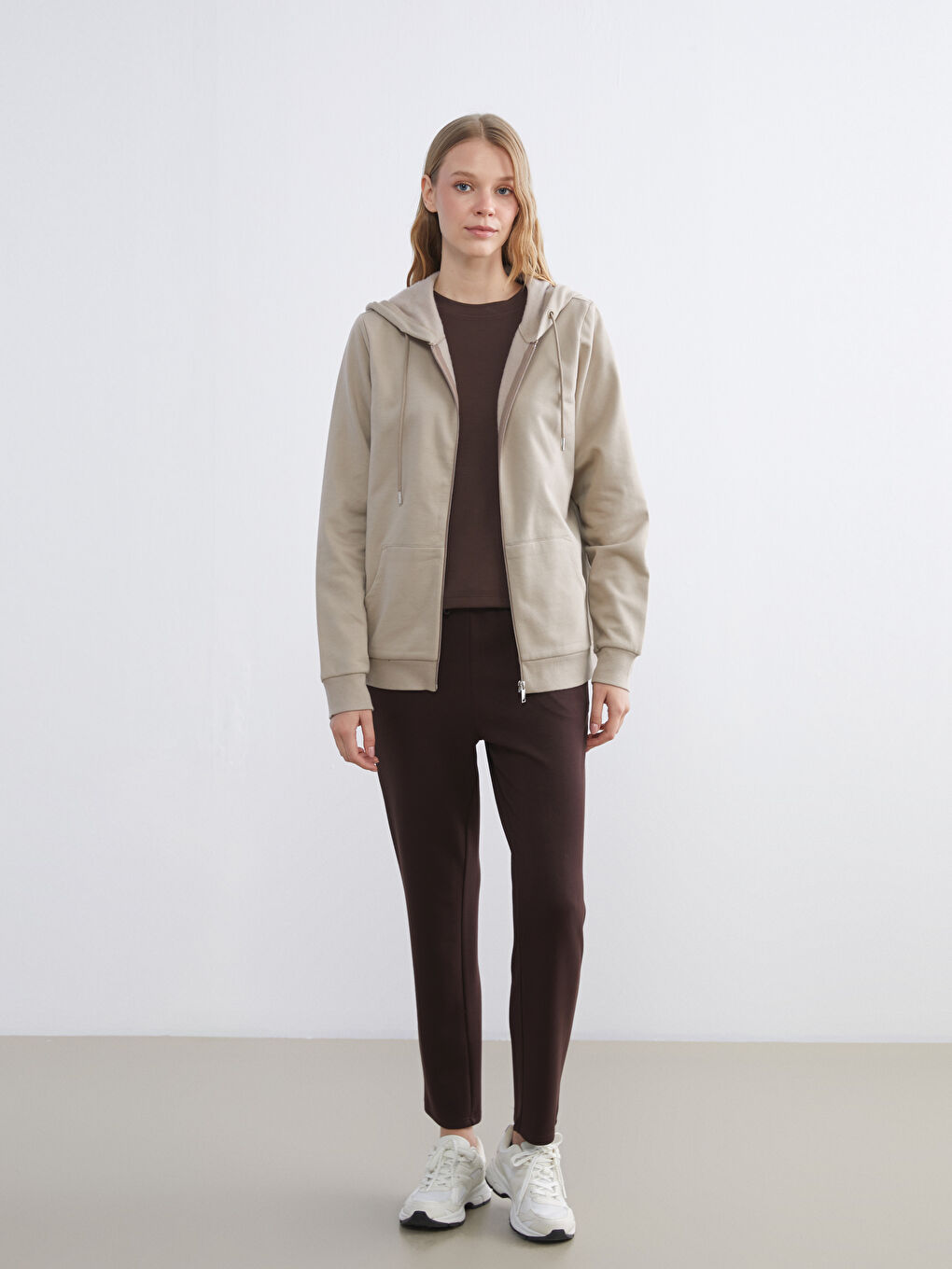 Hooded Women's Zip-Up Sweatshirt-1