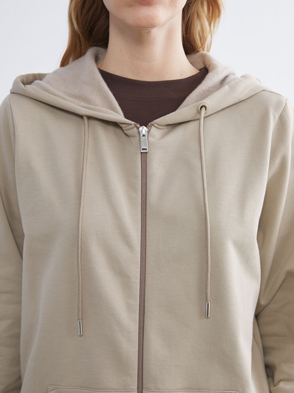 Hooded Women's Zip-Up Sweatshirt-2