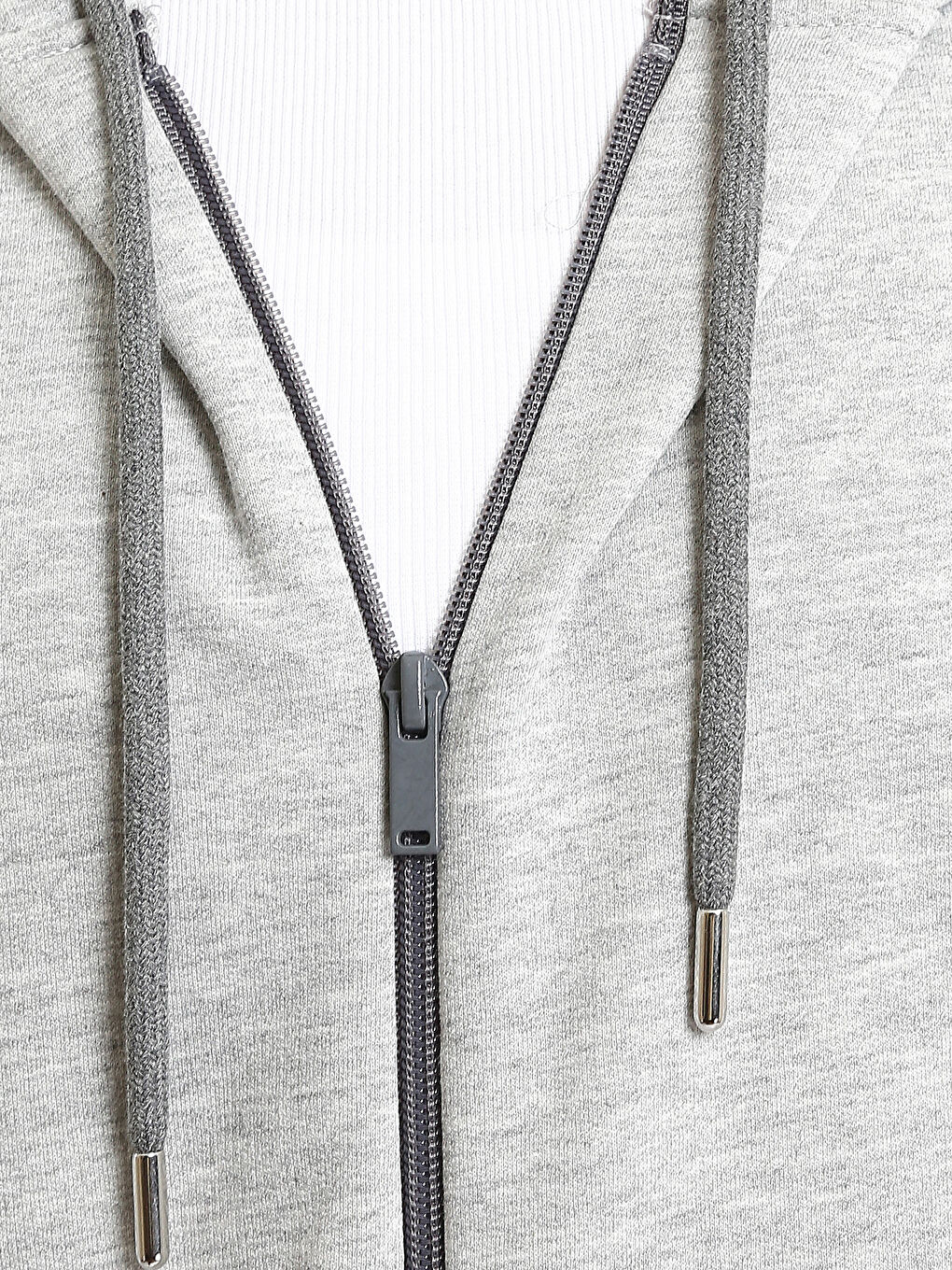 Sweat zippé à capuche pour Femmes-4