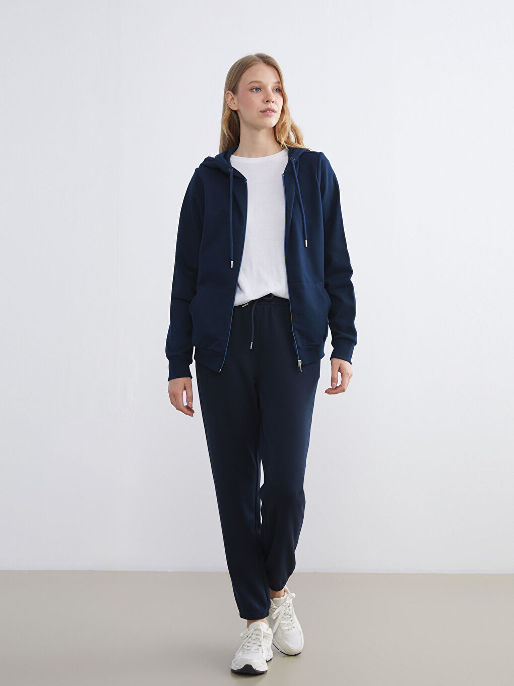 Hooded Women's Zip-Up Sweatshirt-2