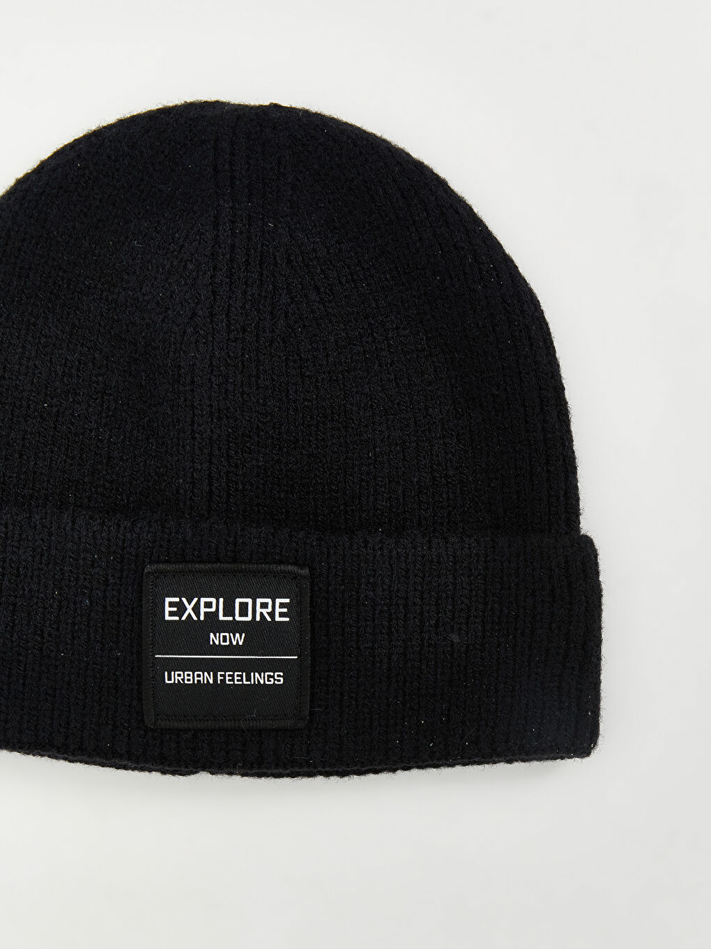 Label Embroidered Men's Beanie-1
