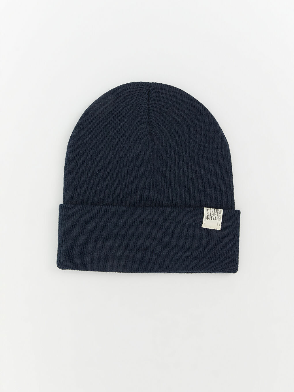 Label Printed Men's Tricot Beanie